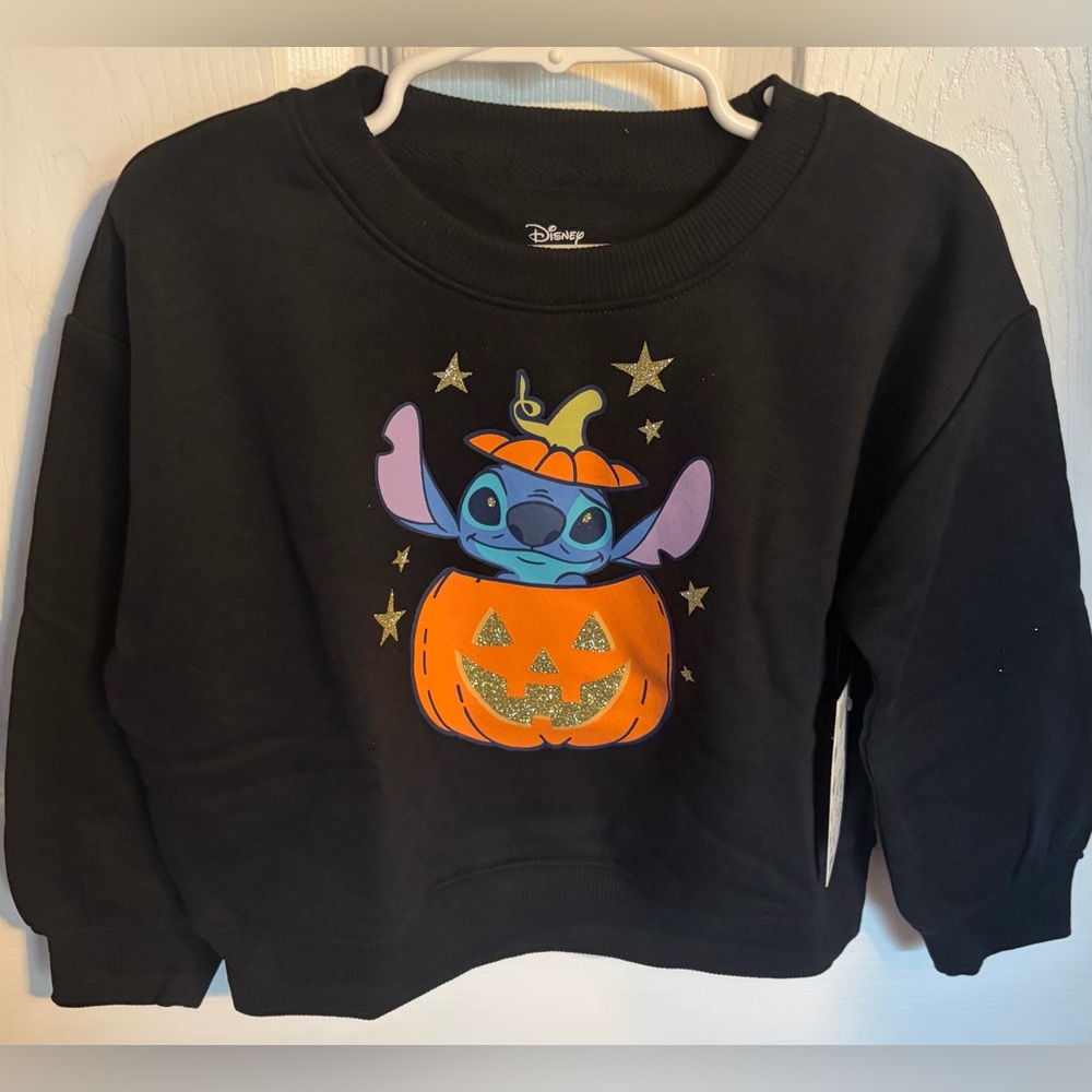 Stitch Disney Halloween Sweatshirt Toddler size 3T NWT